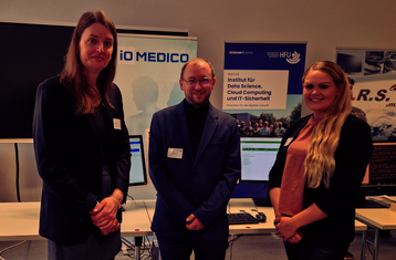 Dr. Nina Haug (iOMEDICO), Jan Stodt (HFU), Liane-Marina Meßmer (HFU)