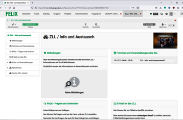 Screenshot des ZLL FELIX-Kurses